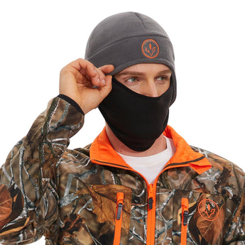 2-in-1 Warm Fleece Hat - Bassdash#color_grey