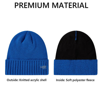 Fleece Lining Winter Knit Beanie - Bassdash