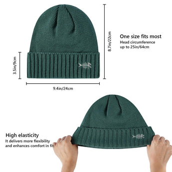 Fleece Lining Winter Knit Beanie - Bassdash