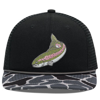 Unisex Embroidered Rope Trucker Hat - Bassdash