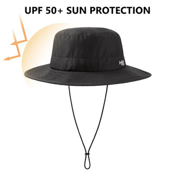 UPF 50+ Bucket Hat with Laser Perforated Mesh - Bassdash