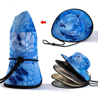 UPF 50+ Bucket Hat with Laser Perforated Mesh - Bassdash