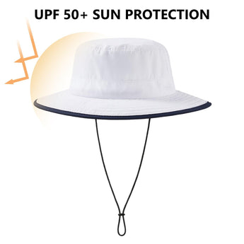 UPF 50+ Bucket Hat with Laser Perforated Mesh - Bassdash