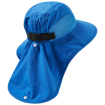 Kids' UPF 50+ Wide Brim Sun Hat with Neck Flap - Bassdash