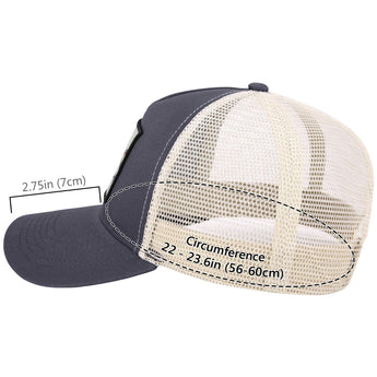 Unisex Embroidered Patch Trucker Hat - Bassdash