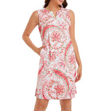Women's UPF 50+ Notch Neck Tank Dress LB15W - Bassdash