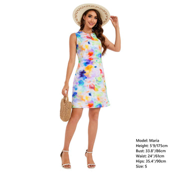 Women's UPF 50+ Notch Neck Tank Dress LB15W - Bassdash