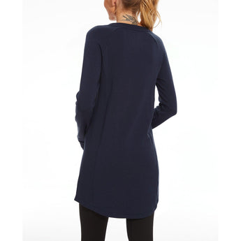 Women's Crew Neck Fleece Dress LB20W - Bassdash