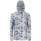 Men's UPF 50+ Long Sleeve Hunting Hoodie with Mask FS06M - Bassdash