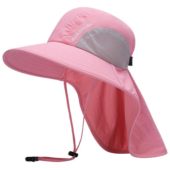 Unisex UPF 50+ Water Resistant Sun Hat with Neck Flap FH06 - Bassdash