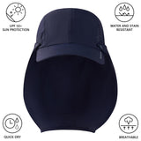 Bassdash Foldable UPF 50+ Fishing Hats with Removable Neck Flap FH12 - Bassdash