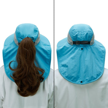 Unisex UPF 50+ Water Resistant Sun Hat with Neck Flap FH06 - Bassdash