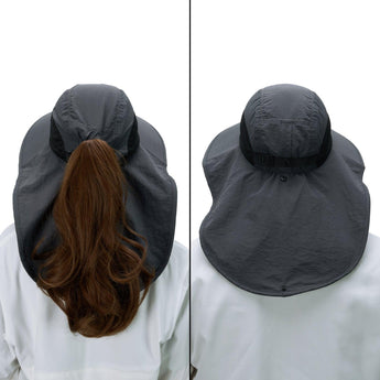 Unisex UPF 50+ Water Resistant Sun Hat with Neck Flap FH06 - Bassdash