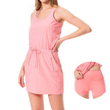 Women's UPF 50+ Tank Dress with Drawstring Waist LB08W - Bassdash