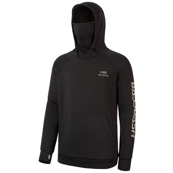 Men’s Fleece Hoodie with Neck Gaiter FS18M - Bassdash
#color_black-color