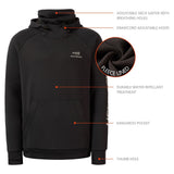 Men’s Fleece Hoodie with Neck Gaiter FS18M - Bassdash
#color_black-color