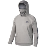 Youth Fishing Fleece Hoodie with Mask FS18Y - Bassdash#color_light-heather-grey