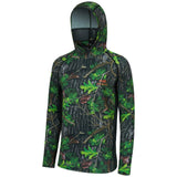 Men's UPF 50+ Long Sleeve Hunting Hoodie with Mask FS06M - Bassdash