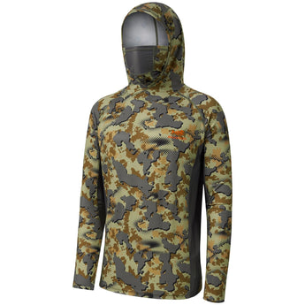 Men's UPF 50+ Long Sleeve Hunting Hoodie with Mask FS06M - Bassdash