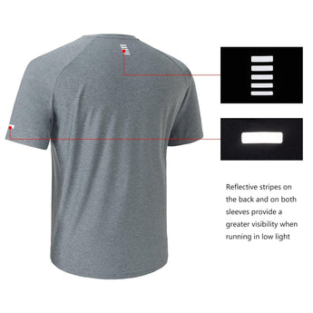 Lightbare Men Short Sleeve Shirt Lightweight Quick Dry Anti Odor - Bassdash