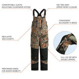 Men's Splice Insulated Waterproof Fishing Hunting Bibs - Bassdash#color_autumn-forest-black