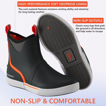 Men's 6 inch Waterproof Deck Boots - Bassdash