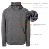 Men’s Fleece Hoodie with Neck Gaiter FS18M - Bassdash
#color_dark-heather-grey