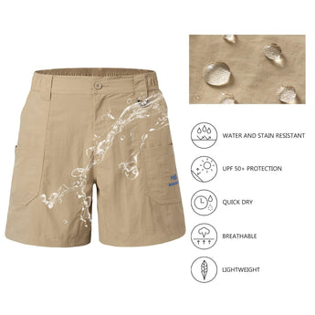 Men's 6in Quick Dry Water Resistant UPF 50+ Shorts FP03M - Bassdash