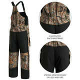 Men's Splice Insulated Waterproof Fishing Hunting Bibs - Bassdash#color_autumn-forest-black