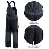 Men's Splice Insulated Waterproof Fishing Hunting Bibs - Bassdash #color_dark-grey-black