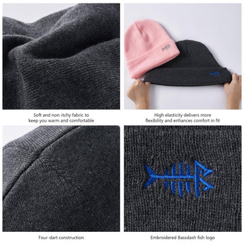 Unisex Winter Warm Knit Beanie Hats - Bassdash