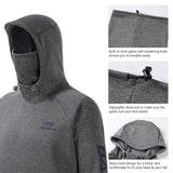 Men’s Fleece Hoodie with Neck Gaiter FS18M - Bassdash
#color_dark-heather-grey