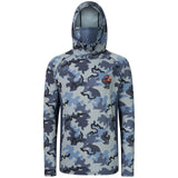 Men's UPF 50+ Long Sleeve Hunting Hoodie with Mask FS06M - Bassdash