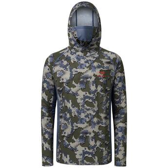 Men's UPF 50+ Long Sleeve Hunting Hoodie with Mask FS06M - Bassdash