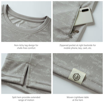 Lightbare Men's UPF 50+ Performance Casual Pocket T-Shirt - Bassdash