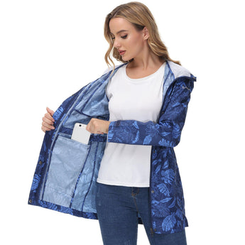 Lightbare Women's Water Resistant Ripstop Rain Coat LB02W - Bassdash