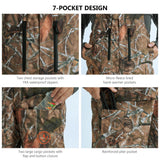 Men's Splice Insulated Waterproof Fishing Hunting Bibs - Bassdash#color_autumn-forest-black
