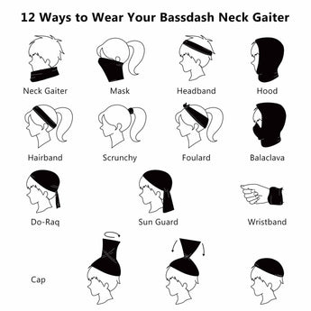 UPF 50+ Neck Gaiter with Breathable Holes - Bassdash