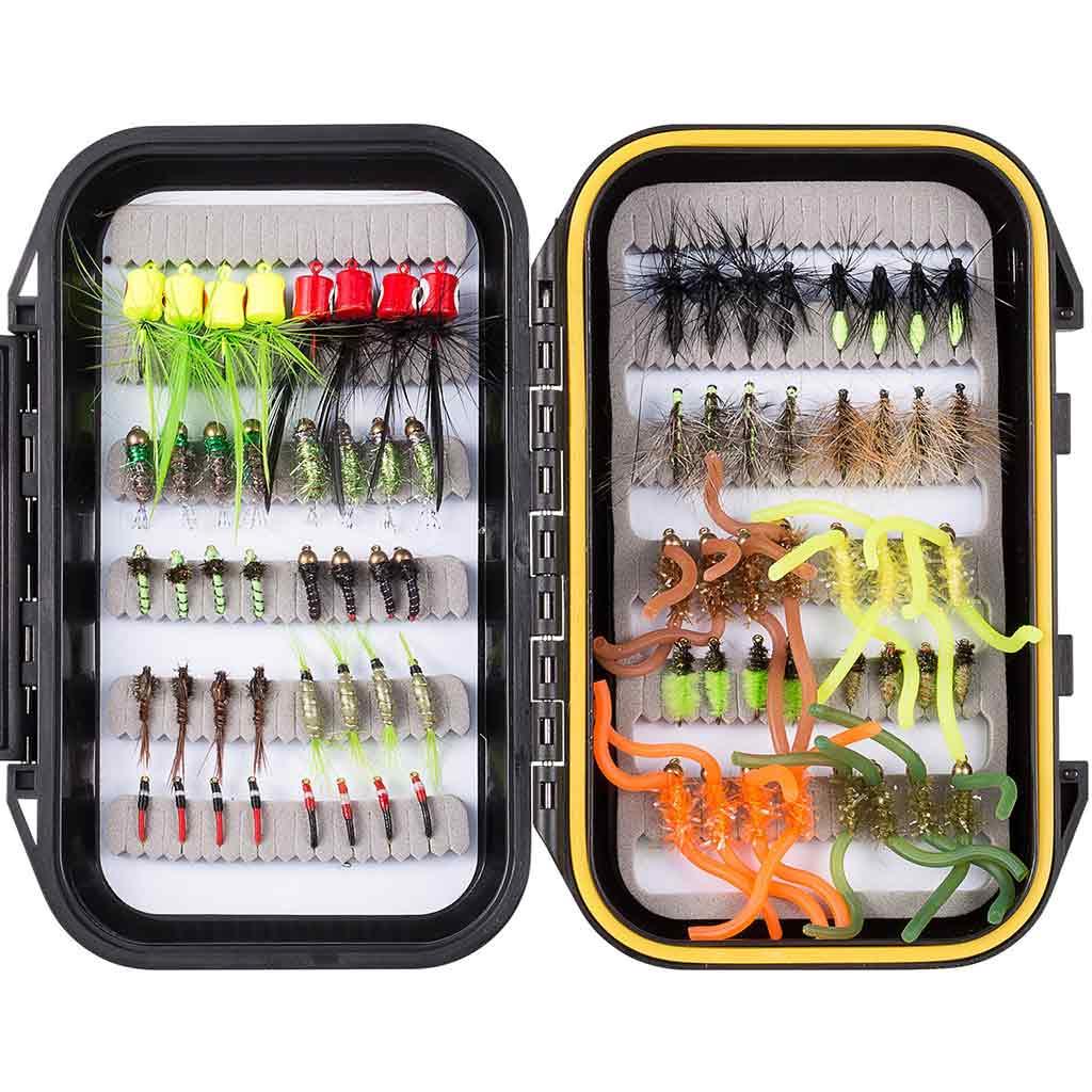 fly foshing tackle box Fly Fishing Flies Assortment in Waterproof Fly Box