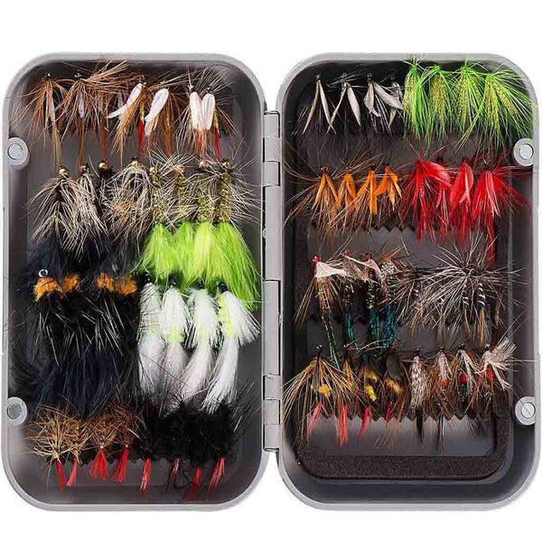 Bassdash 64 Pcs Fly Fishing Nymph Fly Kit With Magnetic Fly Box