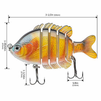 SwimPanfish Hard Swimbait 3.5in/0.85oz - Bassdash