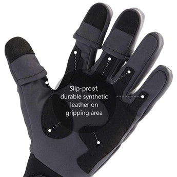 WintePro Water-resistant Fishing Hunting Gloves with Fleece Lining - Bassdash
#color_grey