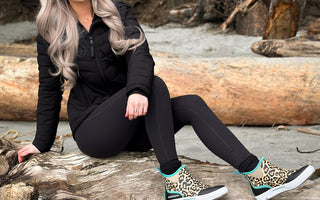Women Deck Boots - Where Waterproof Durability Meets Leopard-Chic Style