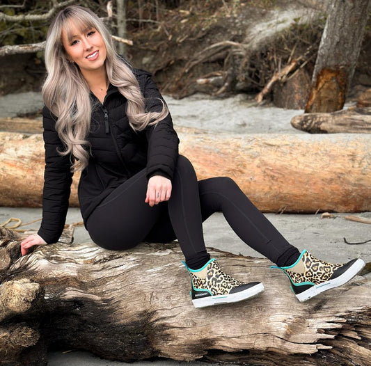 Women Deck Boots - Where Waterproof Durability Meets Leopard-Chic Style