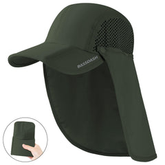 Bassdash Foldable UPF 50+ Fishing Hats with Removable Neck Flap FH12 - Bassdash