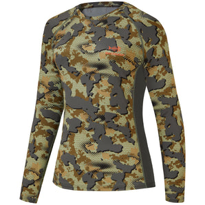 Women's Hunting Camo Long Sleeve UV Shirts FS13W - Bassdash
#color_open-terrain