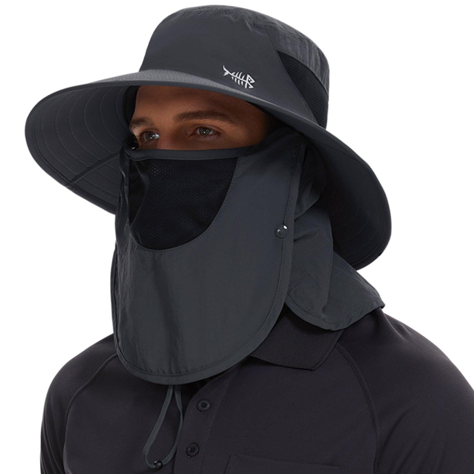 UPF 50+ Sun Protective Cap with Face Cover