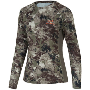 Women's Hunting Camo Long Sleeve UV Shirts FS13W - Bassdash
#color_grunge-camo