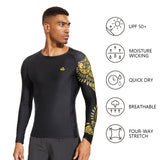 WILDBREATH Men's UPF 50+ Compression Rash Guard