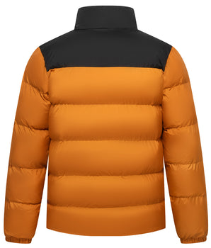 UVSAI Mens Splicing Puff Jacket Insulated Warm Winter Coat